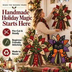 Holiday Door Hanging Quilt Kit – Christmas &amp; Halloween DIY