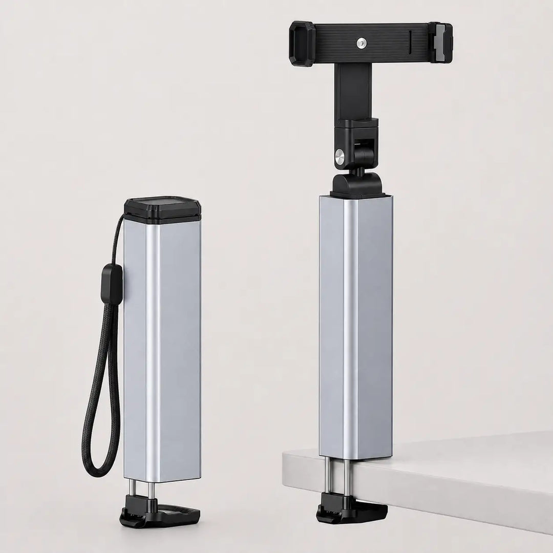 Foldable Aluminum Travel Phone Stand with 360 Rotating Head