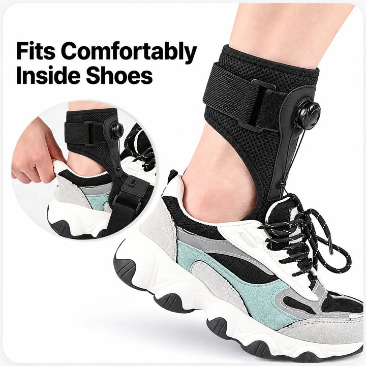 Foot Drop Brace with Steel Wire, Adjustable, Left or Right