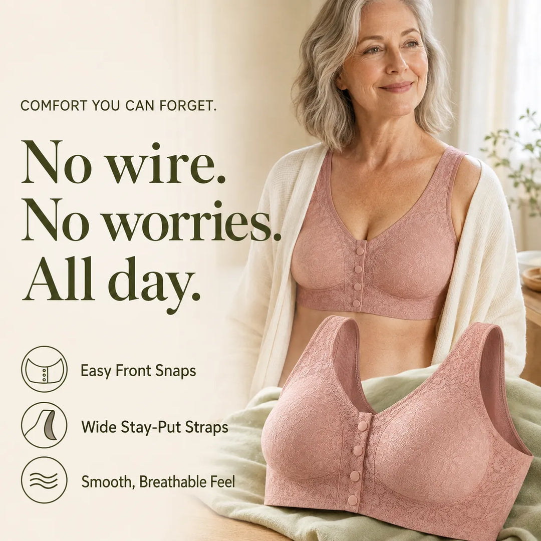 Wireless Front-Close Bra — Seamless All-Day Comfort