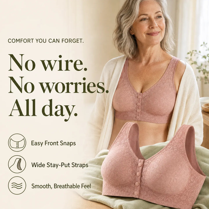 Wireless Front-Close Bra — Seamless All-Day Comfort