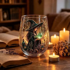 Witch Glass Cup - Mystery Halloween Blind Box, 6 Collectible Designs