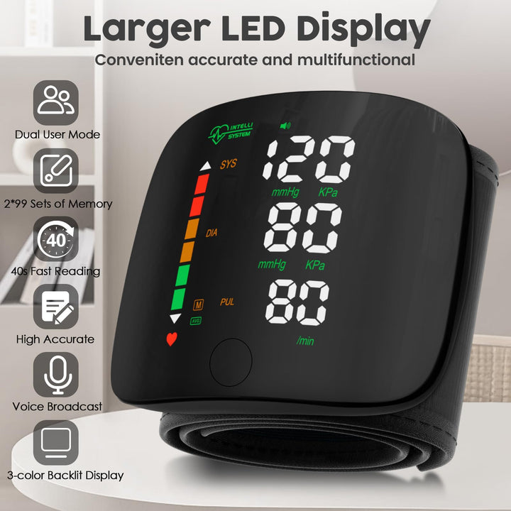 Wrist Blood Pressure Monitor | Effortless Daily Tracking