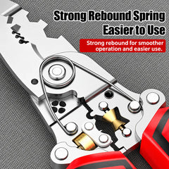 16-in-1 Folding Wire Stripper with Voltage Tester, USB-C Rechargeable