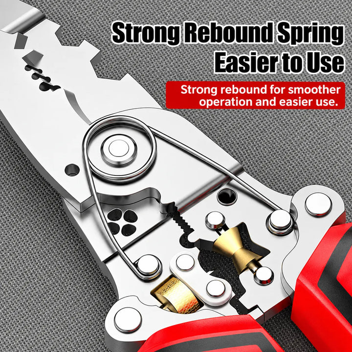 16-in-1 Folding Wire Stripper with Voltage Tester, USB-C Rechargeable
