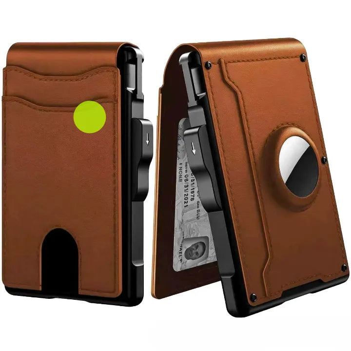 RFID-Blocking Bifold Wallet with Pop-Up Card Access