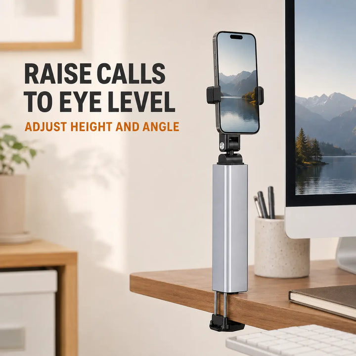 Foldable Aluminum Travel Phone Stand with 360 Rotating Head
