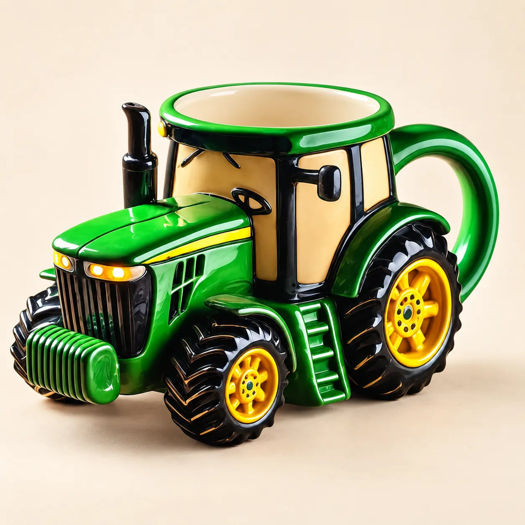Vintage Tractor-Shaped Coffee Mug – 11 oz Retro Farm Cup