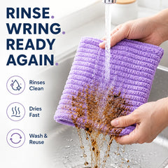 Textured Coral Fleece Tear-Away Towel – Ditch Paper Towels, Save $200/Year
