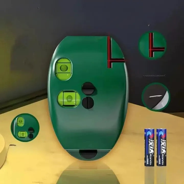 90° Laser Level – 2‑Line Self‑Leveling Tool for Hanging &amp; Renovation