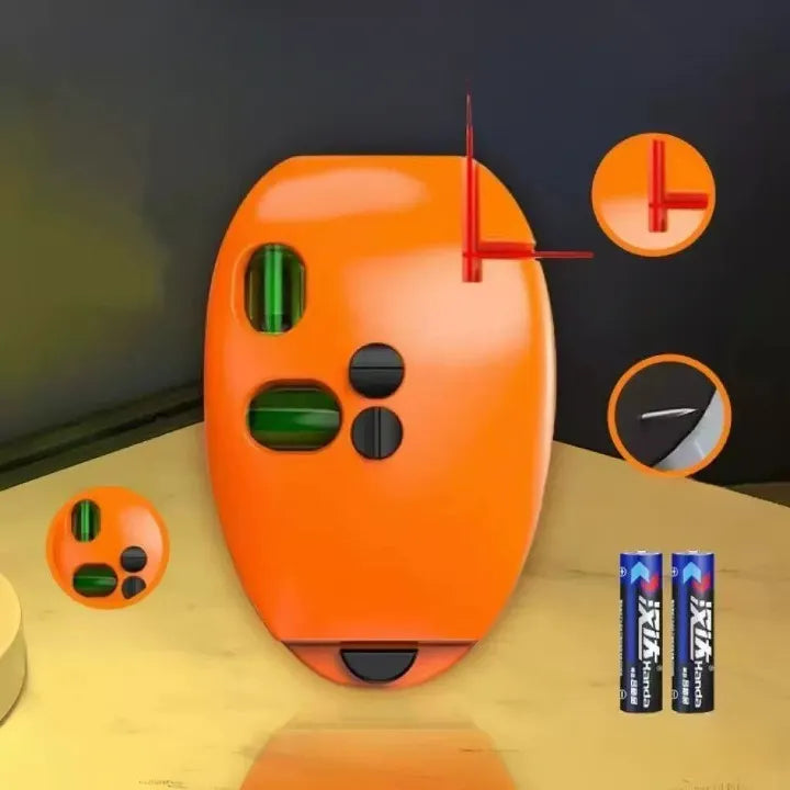 90° Laser Level – 2‑Line Self‑Leveling Tool for Hanging &amp; Renovation