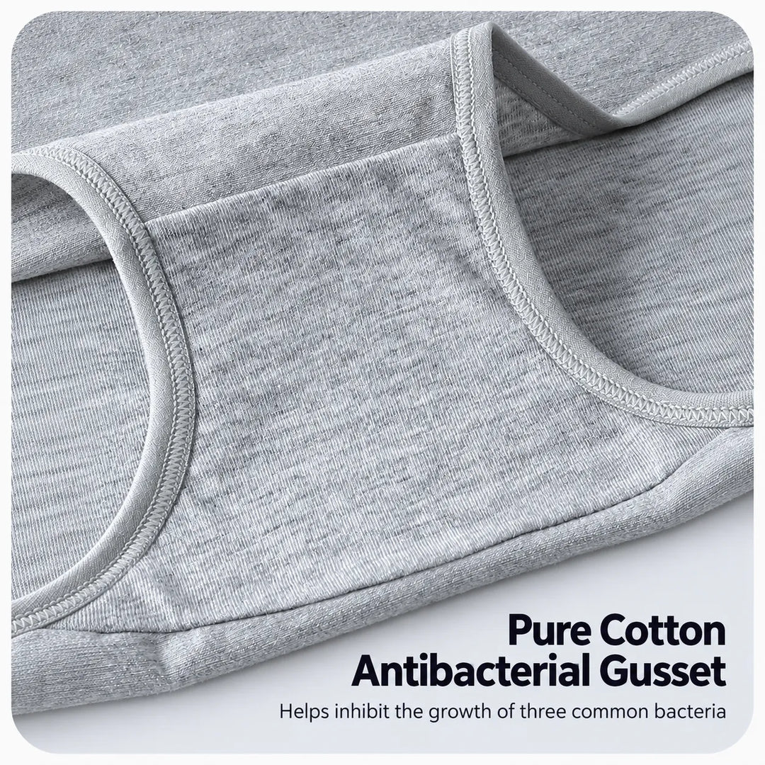 Buy 3 Get 3 Free, Pure Cotton High‑Waist Panties for Everyday Freshness