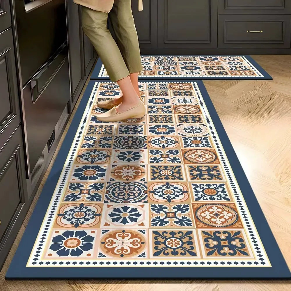 Absorbent Non-Slip Kitchen Mat — Soft Underfoot, Easy to Wash
