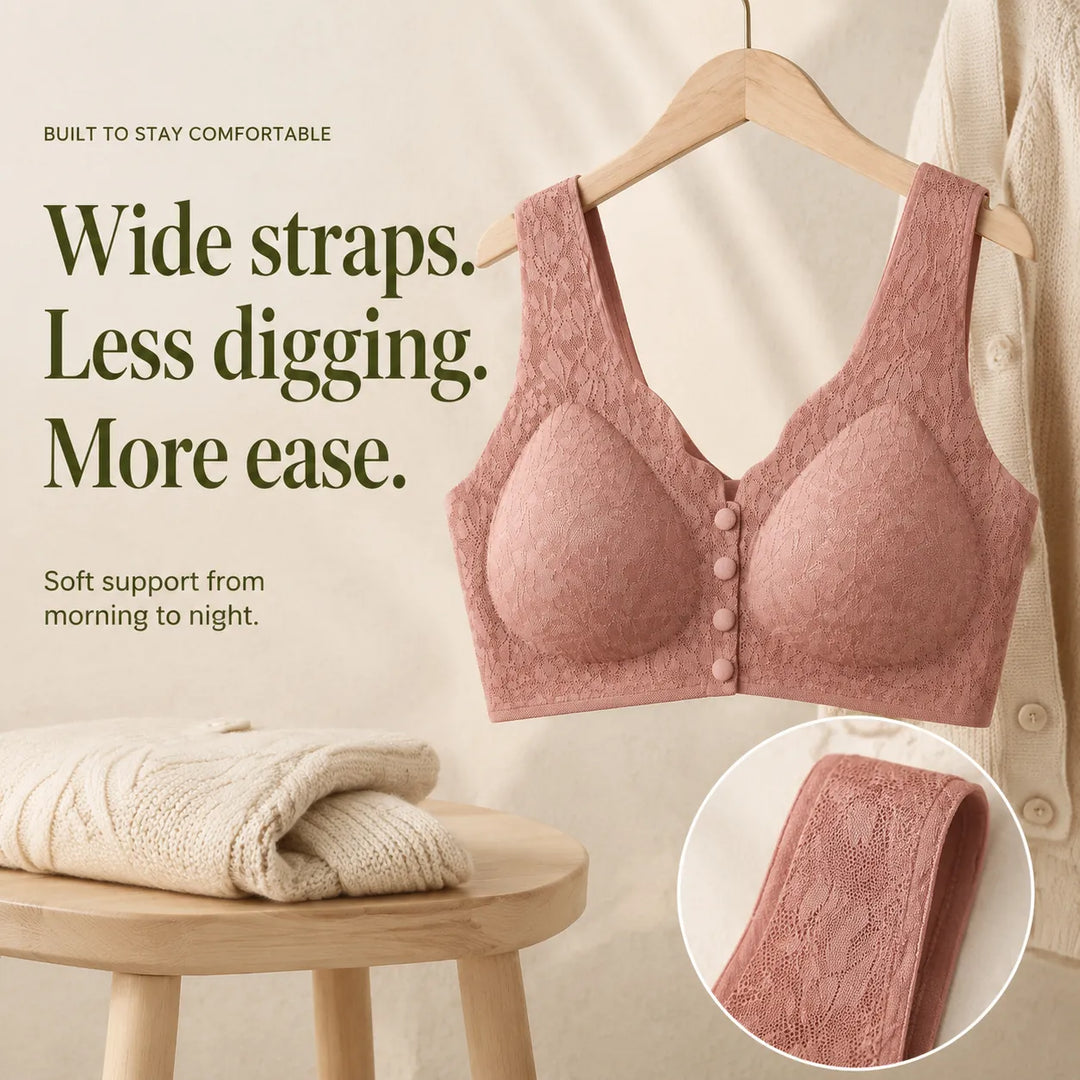 Wireless Front-Close Bra — Seamless All-Day Comfort