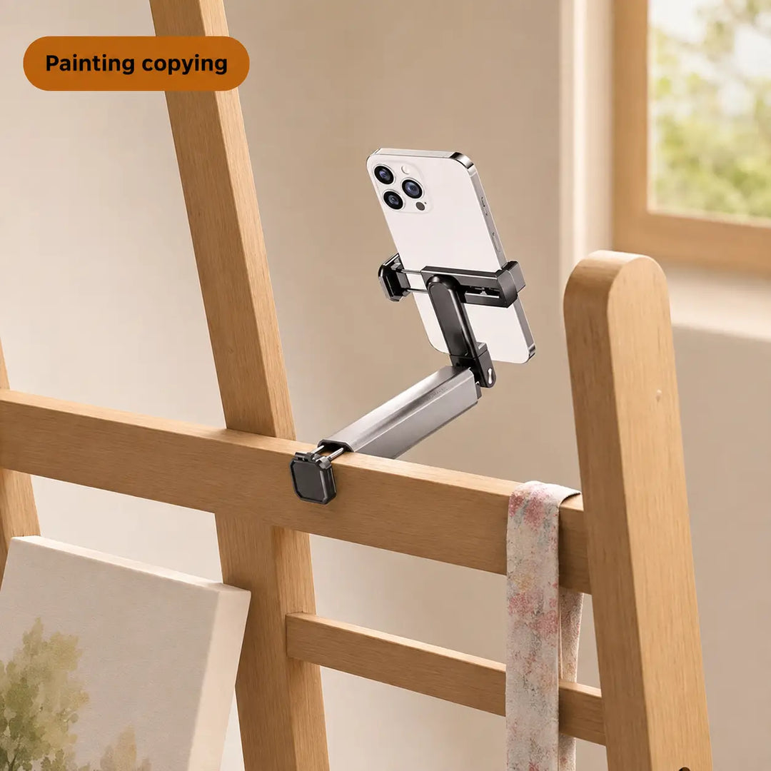 Foldable Aluminum Travel Phone Stand with 360 Rotating Head