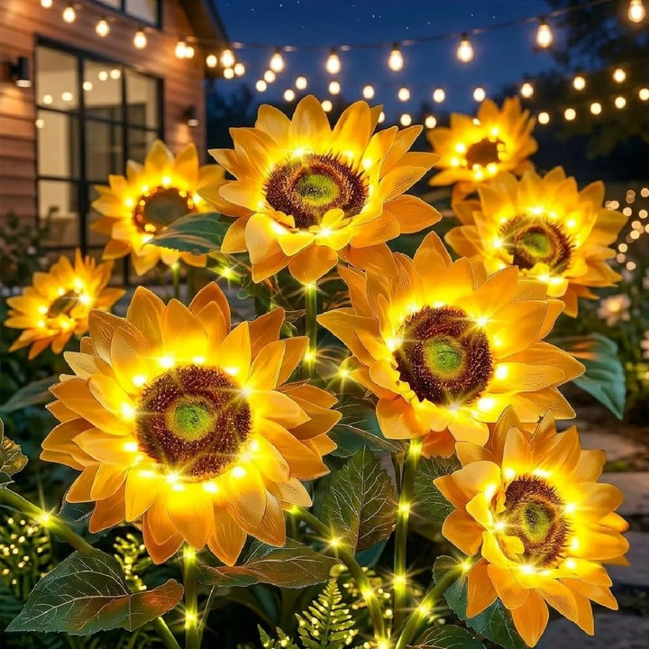 Solar Sunflower Lights | Bigger &amp; Brighter for Seniors&