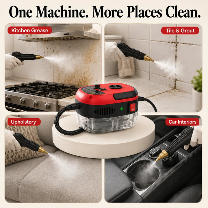 2500W Steam Cleaner: Zero Chemicals, Every Surface
