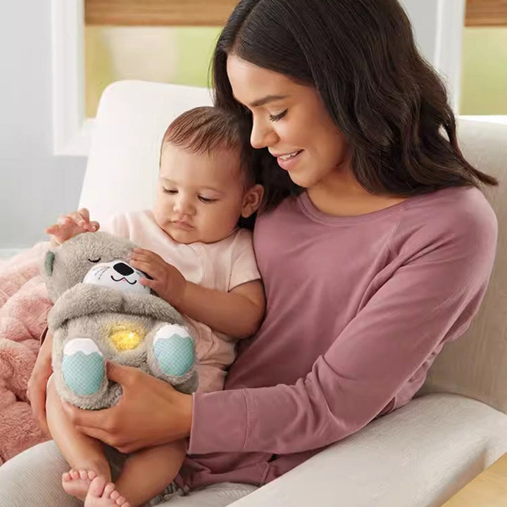 Calming Otter Plush Toy | Rhythmic Breathing Sleep Companion