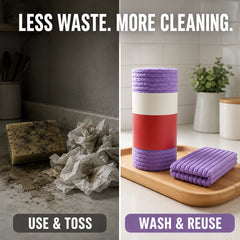 Textured Coral Fleece Tear-Away Towel – Ditch Paper Towels, Save $200/Year
