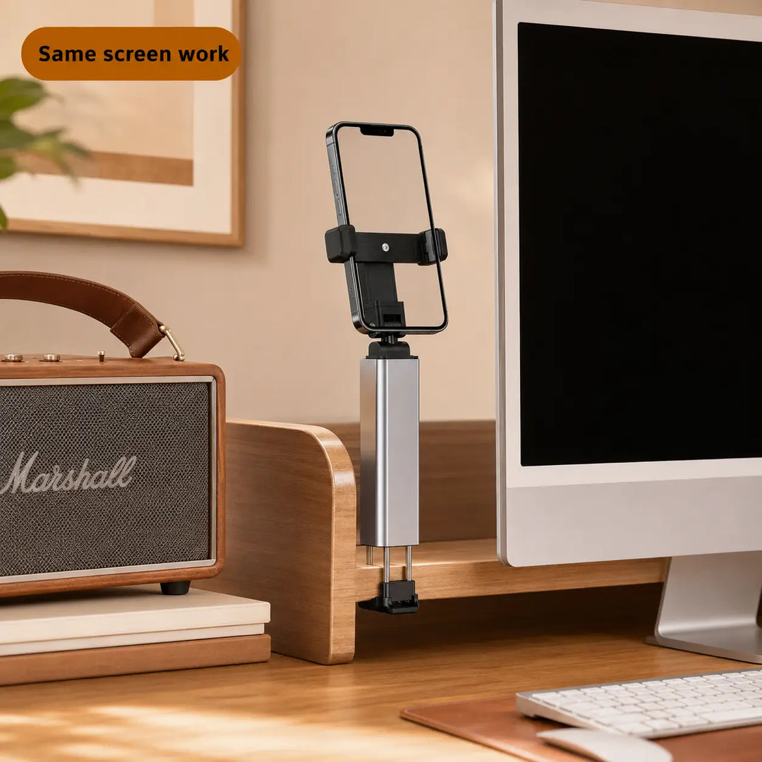 Foldable Aluminum Travel Phone Stand with 360 Rotating Head