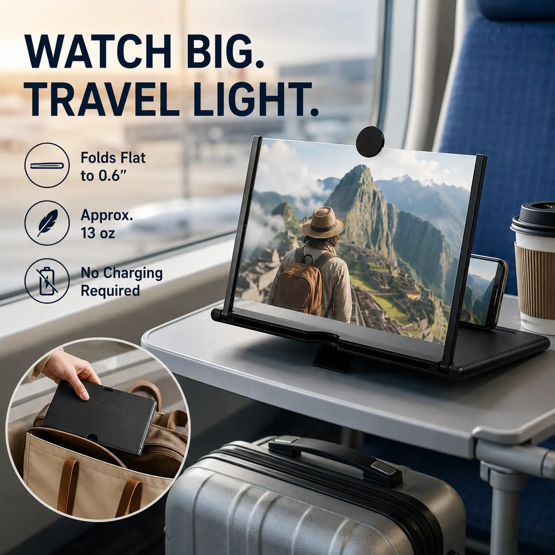 14" Phone Screen Magnifier – Turn Your Smartphone Into a Cinema, No Power Needed