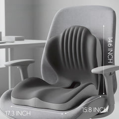 Velloraco Ergonomic Seat Cushion – All-Day Back &amp; Seat Support