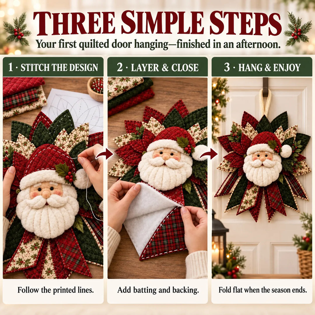 Holiday Door Hanging Quilt Kit – Christmas &amp; Halloween DIY