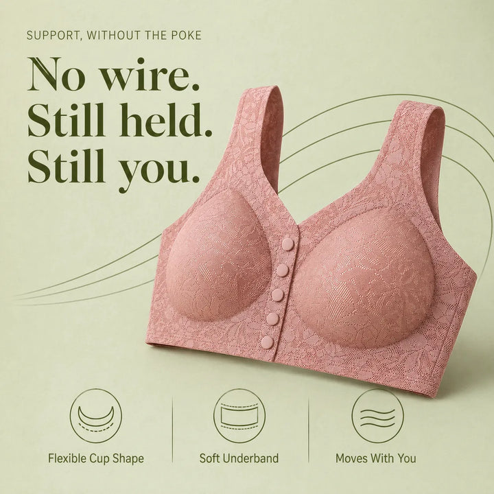 Wireless Front-Close Bra — Seamless All-Day Comfort