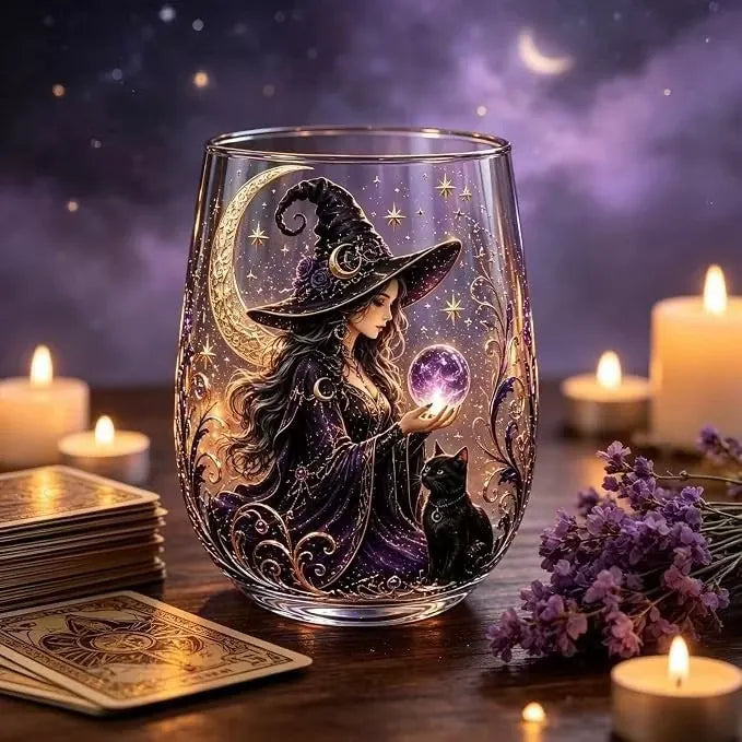Witch Glass Cup - Mystery Halloween Blind Box, 6 Collectible Designs