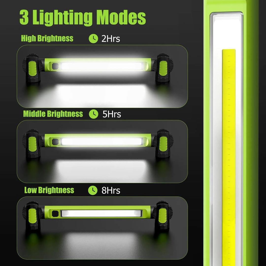 3000 Lumens Heavy-Duty Magnetic LED Work Light – Hands-Free Illumination for Home &amp; Auto
