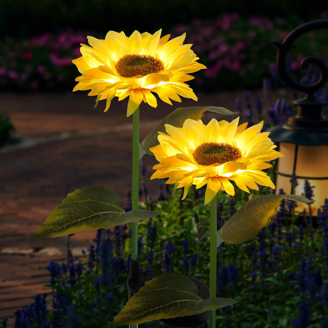 Solar Sunflower Lights | Bigger &amp; Brighter for Seniors&