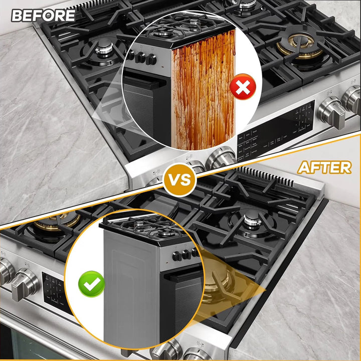 2-Pack Stainless Steel Stove Gap Covers for a Seamless Look