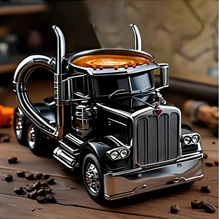 Truck-Shaped Coffee Mug - 5 Colors, Resin Semi Truck Mug