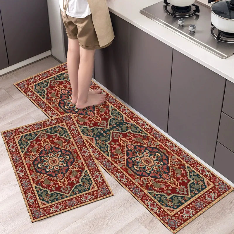 Absorbent Non-Slip Kitchen Mat — Soft Underfoot, Easy to Wash
