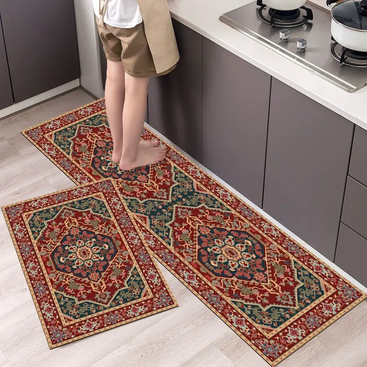 Absorbent Non-Slip Kitchen Mat — Soft Underfoot, Easy to Wash