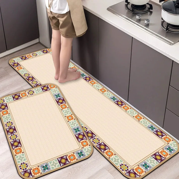 Absorbent Non-Slip Kitchen Mat — Soft Underfoot, Easy to Wash