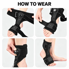 Foot Drop Brace with Steel Wire, Adjustable, Left or Right