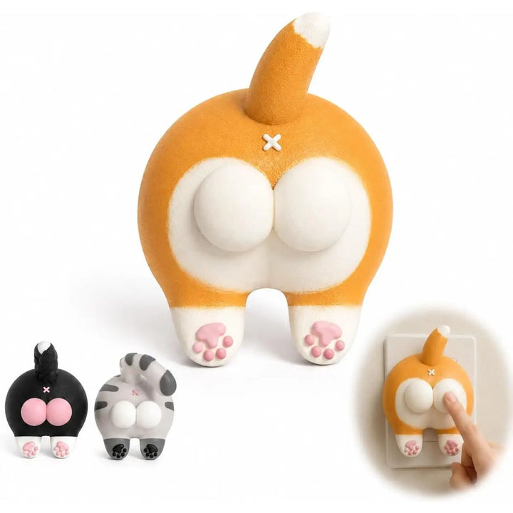 Funny Cat Butt Light Switch Cover - 3D Printed Wall Plate