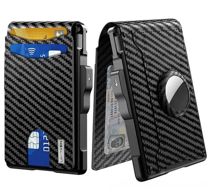 RFID-Blocking Bifold Wallet with Pop-Up Card Access