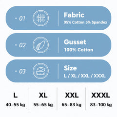 Buy 3 Get 3 Free, Pure Cotton High‑Waist Panties for Everyday Freshness