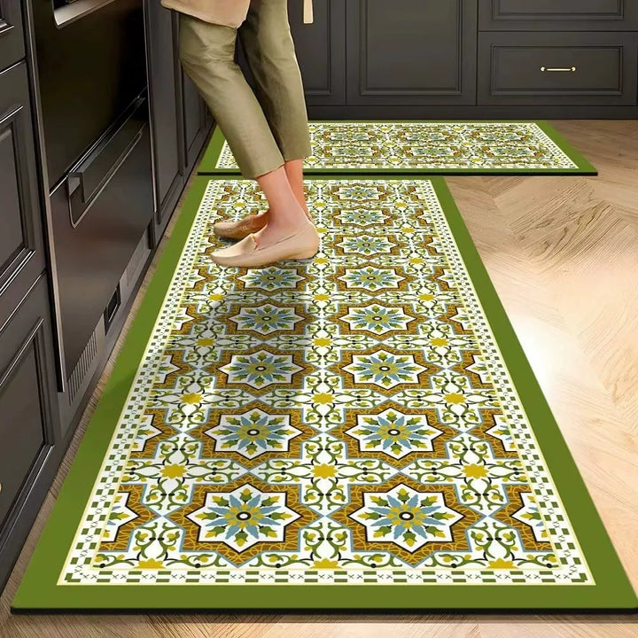 Absorbent Non-Slip Kitchen Mat — Soft Underfoot, Easy to Wash