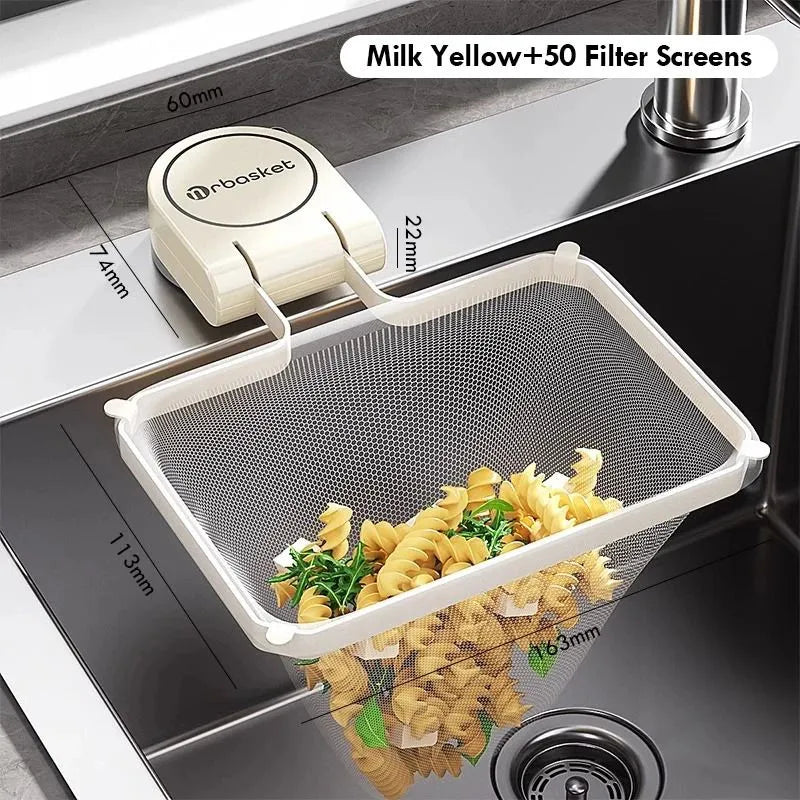 Foldable Sink Strainer Basket – Stainless Steel, Suction Cup Hold
