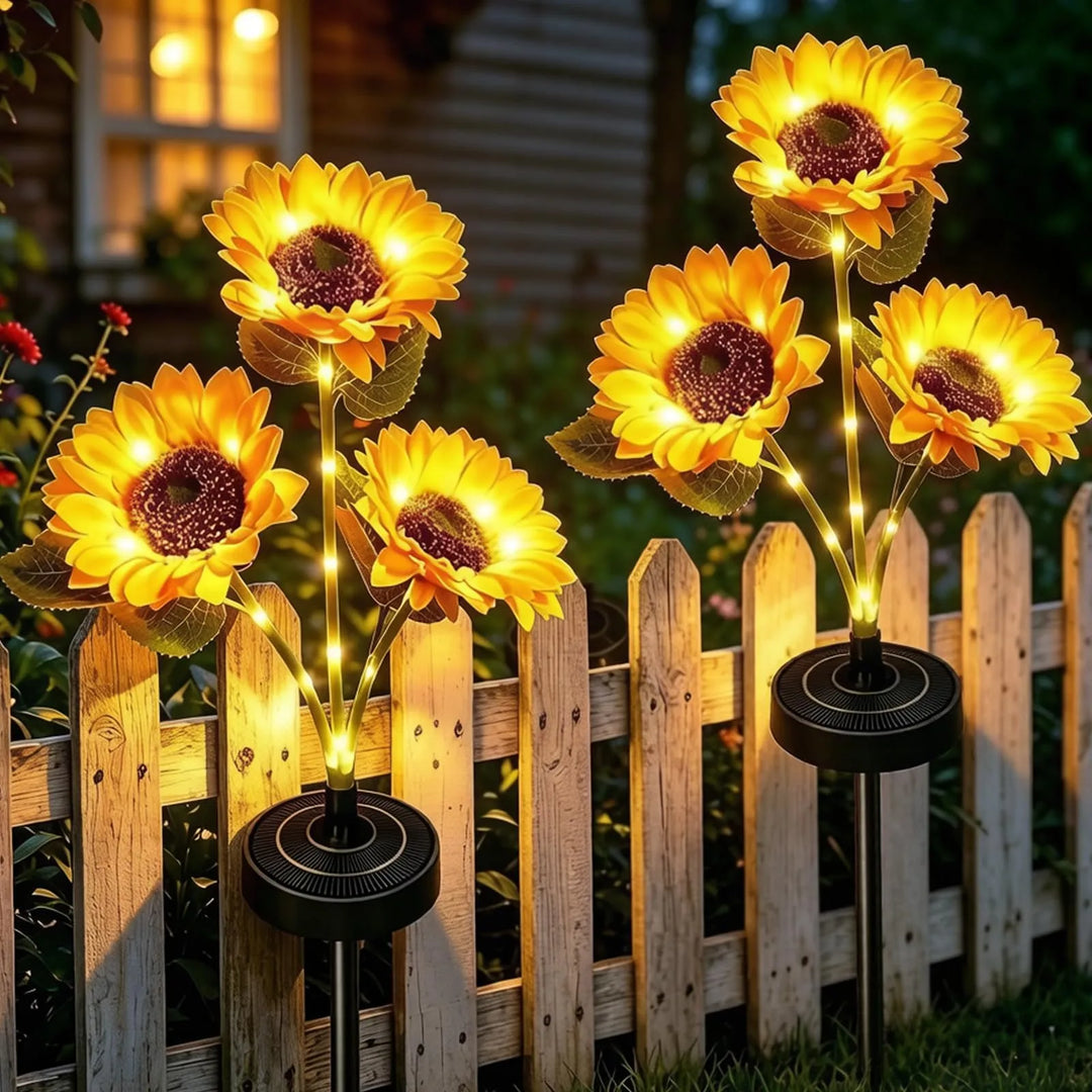 Solar Sunflower Lights | Bigger &amp; Brighter for Seniors&