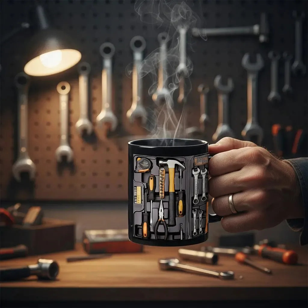 Toolbox Coffee Mug - Full-Color 3D Tool Design Ceramic Mug