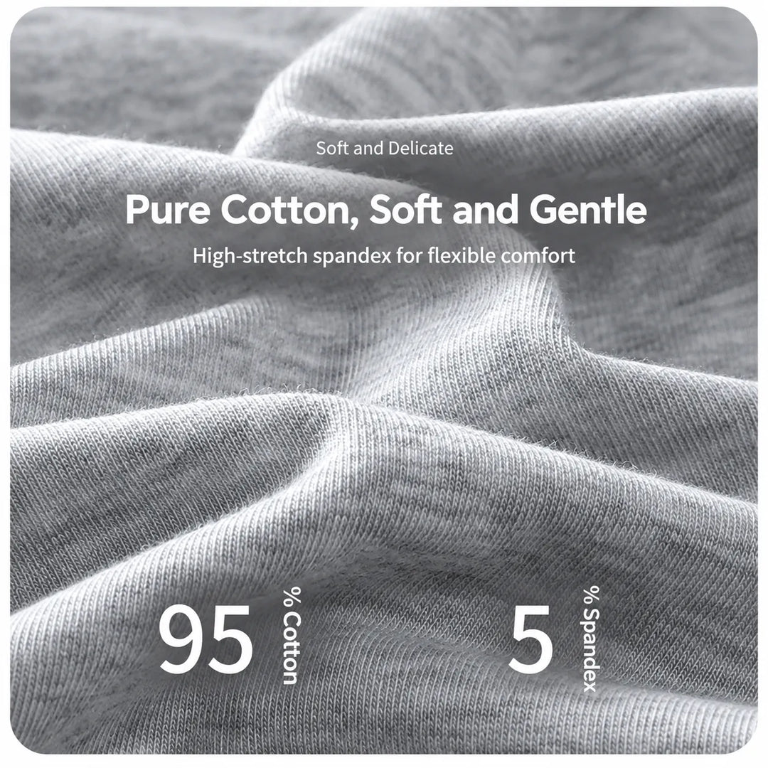 Buy 3 Get 3 Free, Pure Cotton High‑Waist Panties for Everyday Freshness