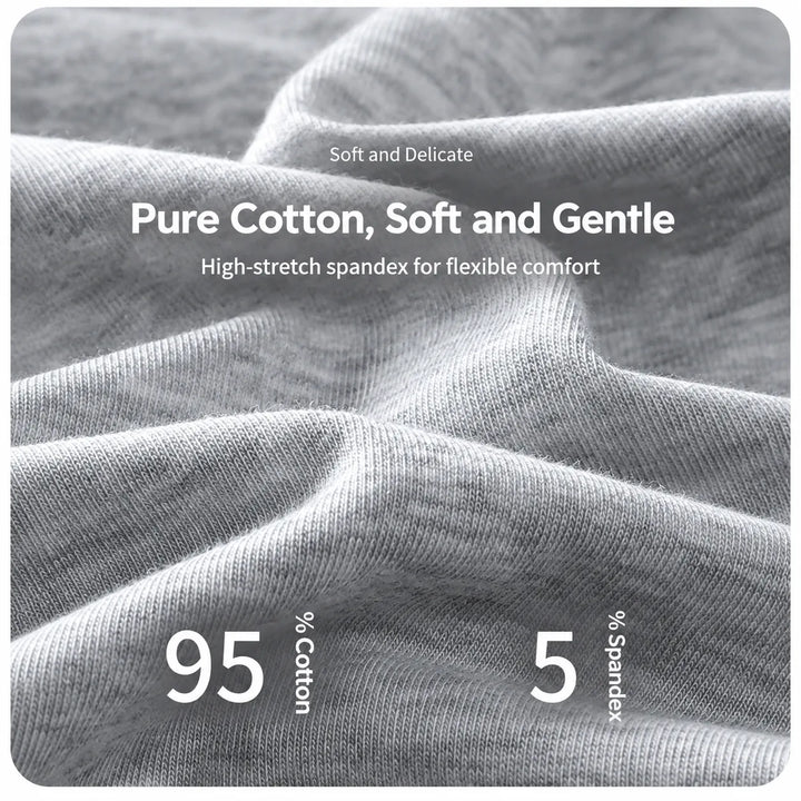 Buy 3 Get 3 Free, Pure Cotton High‑Waist Panties for Everyday Freshness