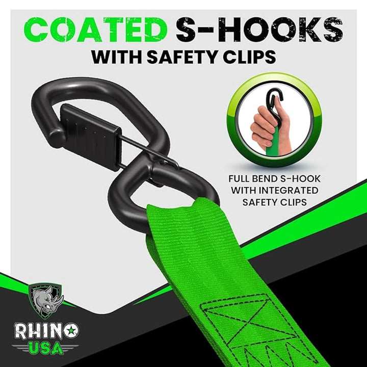 Retractable Ratchet Tie Down Straps | No Knots for Truck &amp; Trailer