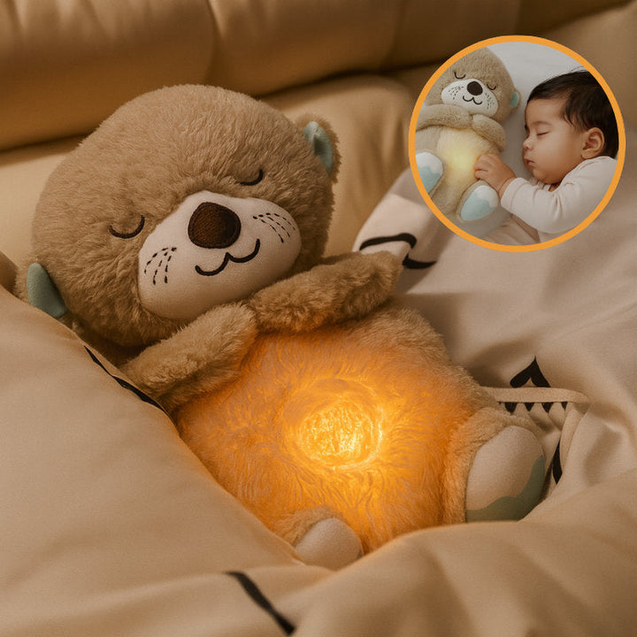 Calming Otter Plush Toy | Rhythmic Breathing Sleep Companion