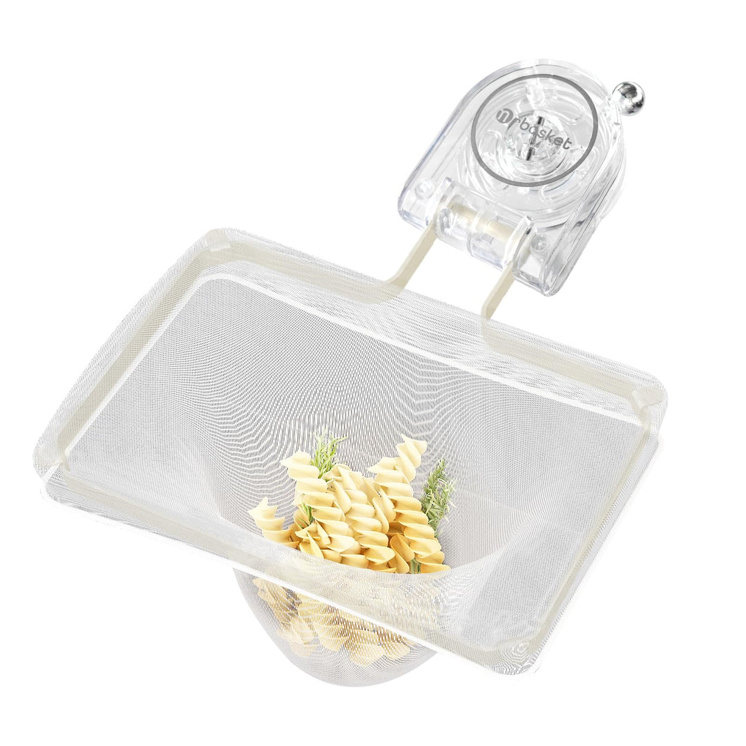 Foldable Sink Strainer Basket – Stainless Steel, Suction Cup Hold