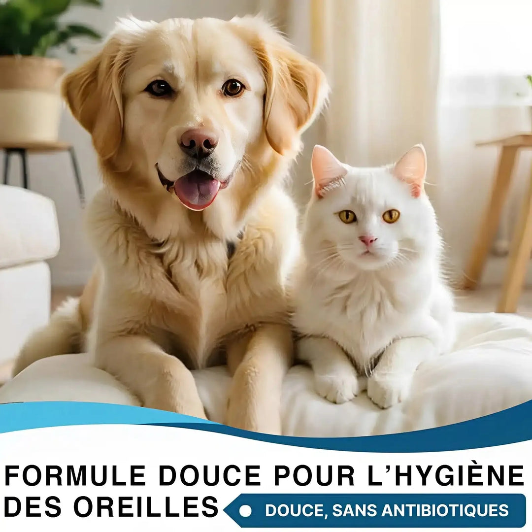 4 fl oz  Ear Cleaner for Dogs &amp; Cats – Gentle Itch Relief &amp; Odor Control